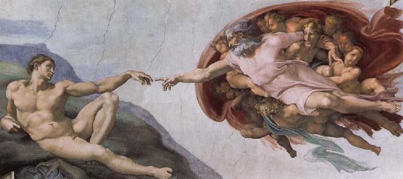Michelangelo Buonarroti Creation of Adam oil painting picture